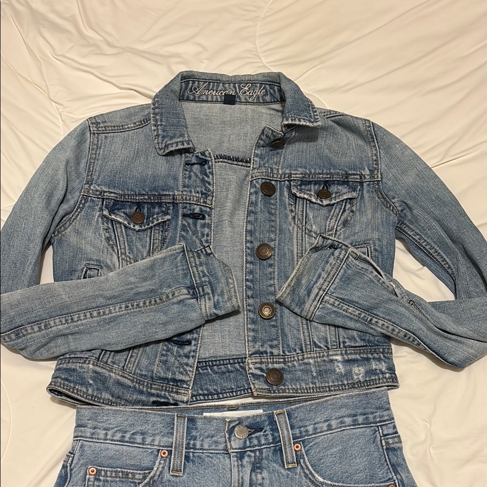 American Eagle Light Blue Denim Jacket